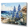 thumbnail image 2 of Designart "Seashore Blue Bonnets" Blue Bonnets Canvas Wall Art, 2 of 7