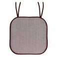 thumbnail image 2 of Cameron Memory Foam Non-Slip Chair Cushion Pad with Ties 12 Pack - Wine/White, 2 of 3