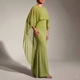 thumbnail image 4 of UDAUDU Womens Chiffon Capes Sheer Shawls & Wraps Elegant Evening Soft Wedding Party Cover Up Green S, 4 of 5