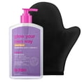 thumbnail image 1 of B.Tan Dark Clear Self Tanning Gel With Mitt Kit | Glow Your Own Way Next Level Bundle - Quick Express Tanner Insanely Dark Gel For Face And Body With Applicator Transfer-Proof 16 Fl Oz, 1 of 9