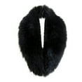 thumbnail image 2 of BLTIBY Women's Faux Fur Collar Scarf Wrap Winter Solid Color Warm Shawl Cape Elegant Neck Warmer for Ladies Black Free Size, 2 of 4