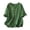 Green, variant on DeHolifer T-Shirts for Women Plus Size Cotton Linen Half Ruffle Sleeve Embroidered Crewneck Casual Loose T-Shirts Green XL