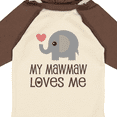 thumbnail image 4 of Inktastic My Mawmaw Loves Me Baby Grandchild Boys or Girls Long Sleeve Baby Bodysuit, 4 of 5