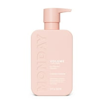 MONDAY Haircare VOLUME Conditioner Plumps Thin Fine Hair, Hydrolyzed Collagen, Coconut Oil, 12 fl oz