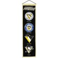thumbnail image 1 of Pittsburgh Penguins Logo Heritage Wool Banner - Winning Streak, 1 of 1