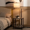 thumbnail image 2 of Costway Floor Lamp with End Table and USB Charging Ports 360° Rotatable Lamp Arm, 2 of 10