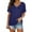 Blue, variant on GEWSEY Womens T Shirts Basic V Neck Tee Loose Fit Casual Short Sleeve Summer Tops (Black, XL)