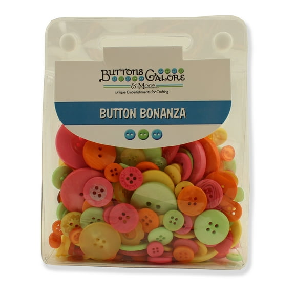 BUTTONS GALORE 1/2 LB - 300  COLORFUL CRAFT & SEWING BUTTONS - CANDY STORE