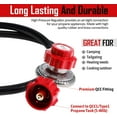 thumbnail image 5 of GasOne Propane Regulator - With Propane Brass Orifice 4 ft High Pressure Propane 0-20 PSI Adjustable, 5 of 8