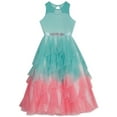 thumbnail image 1 of Rare Editions Big Girls Ombre Cascading Tulle Gown (16), 1 of 1