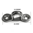 thumbnail image 2 of Becaristey 6 Pcs Sangles d'Il en Acier Inoxydable Style Marine 1Ensemble, 2 of 6