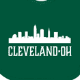 thumbnail image 4 of Inktastic Cleveland Ohio Skyline City Silhouette Boys or Girls Baby Bib, 4 of 4