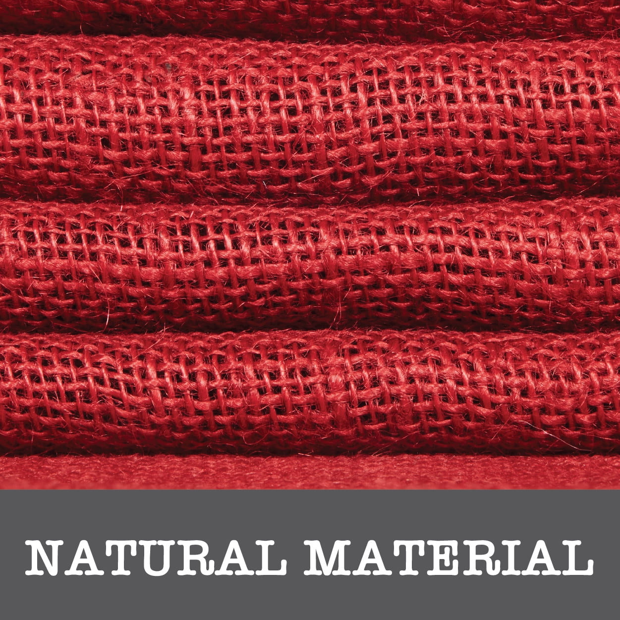 Love, Laugh, Craft Jute Burlap Roll Precut, Finished Edges, 6"W x 5-Yards, Red