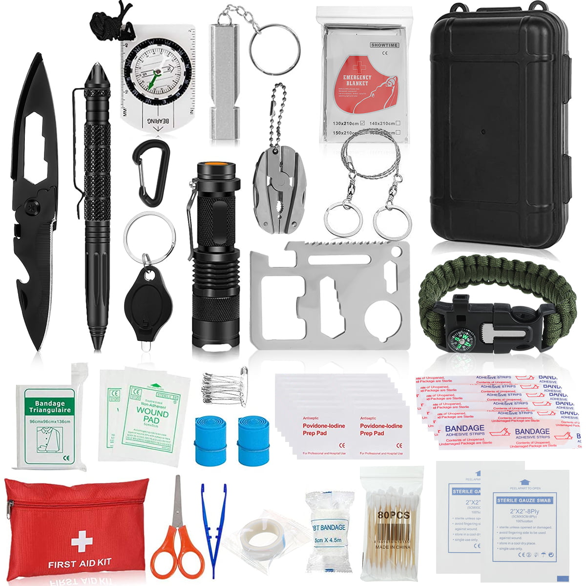 Survival Kit 35 in 1 Gears Gift for Men & Women Boyfriend Dad Husband 