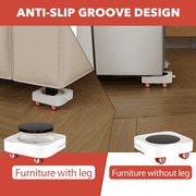 【Newly Upgrade】 Furniture Dolly - Furniture Movers with 5 Wheels, 360° Rotatable and Lockable