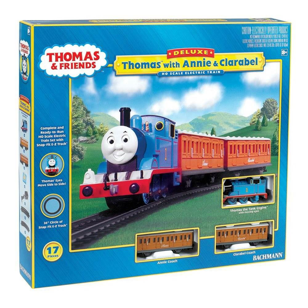 Bachmann Trains Thomas With Annie And Clarabel Kids Toy Electric Train, HO  Scale