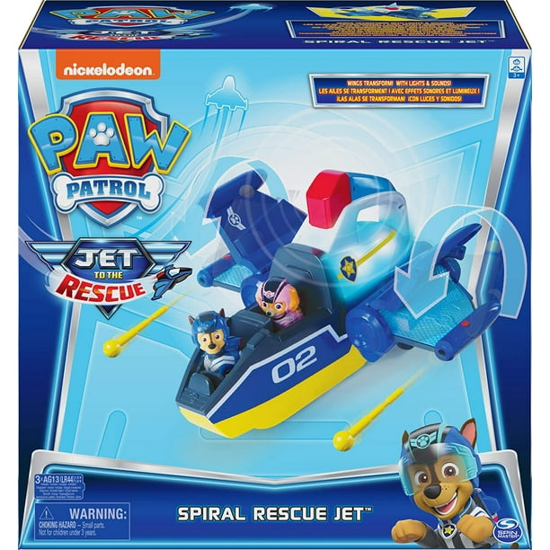paw patrol skyes rescue jet with extendable wings