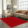 thumbnail image 2 of Solid Color Indoor Area Rugs, Red - 5' Square, 2 of 3