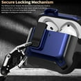 thumbnail image 2 of OTOPO for Airpods 4 Case Cover with Lock Clip, Rugged Apple Airpods 4th Generation Case 2024 Men Women, Armor Shockproof iPod 4 Gen Case Protective Hard Shell with Carabiner&Cleaner kit, Black/Blue, 2 of 6