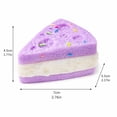 thumbnail image 4 of Simulation Triangle Cheese Shape Squishy for Adults Soft Sensory Gadget Multicolored Realistic Food Office Desk Accessory Pressure Relief Tool 2.8x2.2x1.8 Inch 1 Pack, 4 of 9