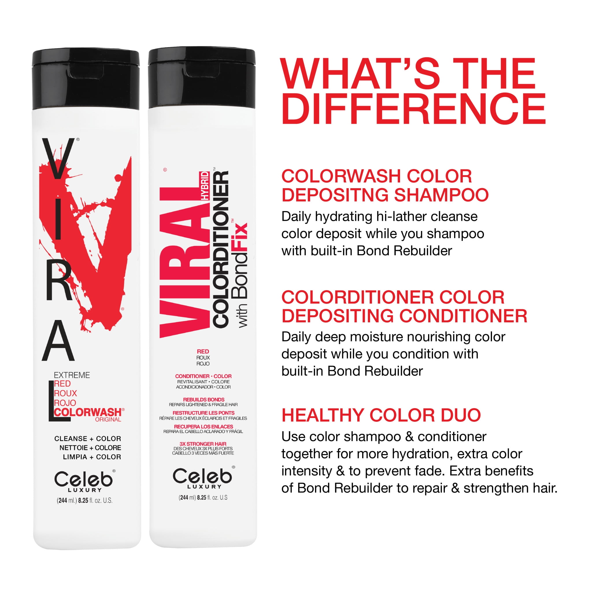 Vivid Red Colorwash