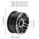thumbnail image 5 of Juguetes De Arena Para Niños Bujes De Rueda De Coche RC De Aleación De Aluminio De 1,9 Pulgadas, Bujes De Rueda, Para Niños Al Aire Libre, Adultos Y Niños Fugacal Negro, 5 of 8
