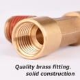 thumbnail image 3 of WYNNsky 1/4" NPT Brass Tee Pipe Fitting, T Shape Connectors, 3-Way 1/4" Tee Intersection Brass Fitting, 3 of 6