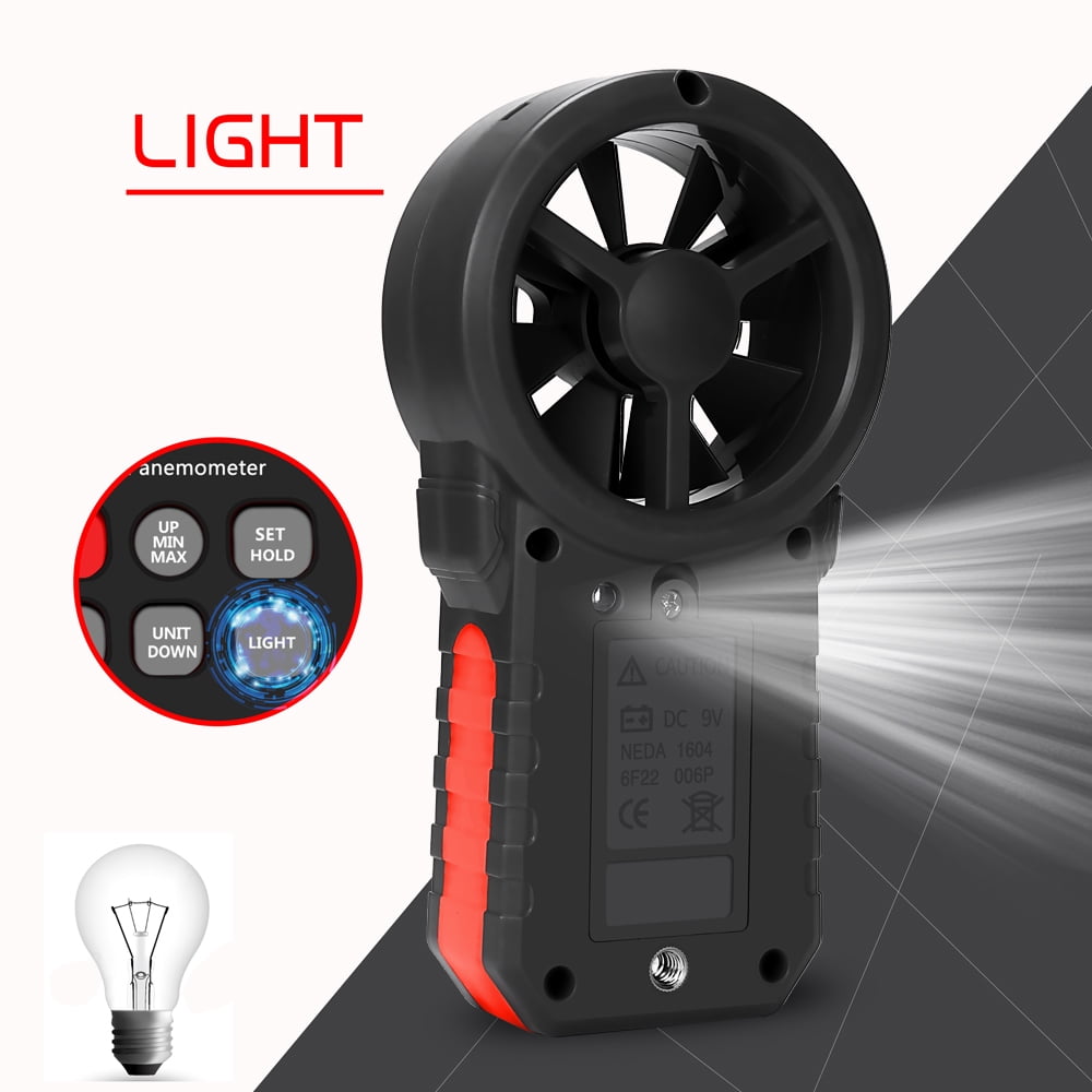 KKmoon Anemometer,Weather Data Outdoors CFM Meter Wind Handheld Portable Wind Meter CFM Meter Wind LCD Weather Meter Wind LCD Speed LCD CFM Portable Anemometer LCD CFM Wind Wind Meter Wind Meter de