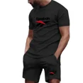 thumbnail image 3 of Conjunto de pantalones cortos estampados para hombre, camiseta de manga corta, transpirable, de secado rápido, para correr, novedad de verano, 2024, 3 of 5