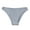 Grey, variant on huanledash Low-Rise Elastic Waistband Seamless Women Briefs Simple Solid Color Cotton Panties