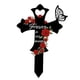 thumbnail image 2 of Estaca de cruz conmemorativa Sharpla cruz de metal para siempre en nuestros corazones 30 cm x 20,73 cm negro, 2 of 5