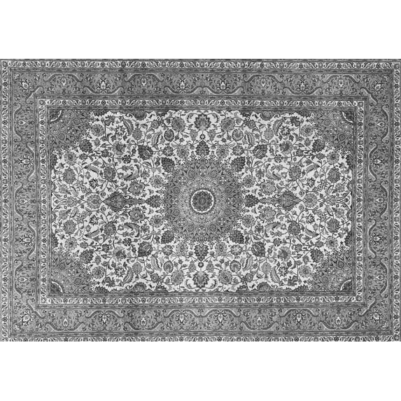 Ahgly Company Indoor Rectangle Persian Gray Traditional Area Rugs, 4' x 6'