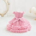 thumbnail image 4 of IROINNID Toddler Girl Birthday Party Dress Tutu Sleeveless Mesh Toddler Girl Dress 18M, 4 of 4