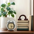 thumbnail image 2 of REGALWOVEN Metal Mechanical Alarm Clock for Heavy Sleepers Loud Bell Sound, Easy Setup, Outfits Guest Room/Bedside Gold 4.5"L x 2.2"W x 6.3"H, 2 of 5