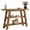 Brown, variant on Fnova 47.24" 3-Tier Solid Wood A-Frame Console Table, Farmhouse Open Storage Sofa Table for Entryway Hallway Living Room Foyer Decor