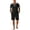Black, variant on LTTVQM Men Comfort Casual Contrast Lapel Waffle Short Sleeve Polo Shirt Stretch Drawcord Relax Short Pant Summer Two Piece Set White 2XL