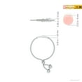 thumbnail image 5 of ANGARA Natural 0.03 Ct. Diamond Stackable Ring in 14K White Gold for Women (Ring Size: 11.5), 5 of 10