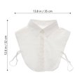 thumbnail image 2 of 2pcs Fake Collar Detachable Collar Blouse Half Shirts Faux False Collar, 2 of 8