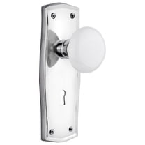 Nostalgic Warehouse Prawhi_Prv_234_Kh Vintage Farmhouse White Porcelain Privacy Door Knob