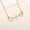 XL1167 Golden, variant on Cat Paw Necklace Heartbeat Chart