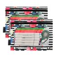 thumbnail image 2 of Watercolor Heart 2 Pack Pencil Pouch for 3 Ring Binder Smooth Zipper Folders with Pockets Clear Window Pencil Case, 2 of 6