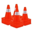 thumbnail image 1 of 20 Pack Traffic Safety Cones 18 inch, PVC Orange Cones with Reflective Collars, Parking Training Construction Road Caution Plastic Cones for Parking Lot, Traffic Control, Driving Training, 1 of 9