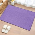 thumbnail image 2 of Lavender Burlap Texture Large Area Rugs for Bedroom Living Room, Soft Non Slip Carpet Bedside Rug, Farmhouse Vintage Lavender Rectangular Floor Cover Kitchen Accent Rug 2'x3' for Dining Room/Office, 2 of 9