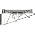 thumbnail image 4 of 14 x 60 Inch Chrome Wire Wall Mount Shelf, Heavy Duty Metal Wall Shelving for Garage, Kitchen, Basement Storage, 4 of 11