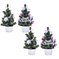 HONITANO Christmas Tree Model Tiny Artificial 8In 2Pcs For Christmas