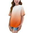 thumbnail image 5 of breaise Girls and Boys Ombre Color Summer Tops Short Sleeve Tee Shirts Dressy Causal Cute Tshirts, 5 of 8