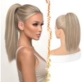 thumbnail image 1 of Yanonmyfd Black Straight Drawstring Ponytail Extension - 28 Inch Long Straight Drawstring Ponytail Extension Natural Looking Fluffy Soft Synthetic Cheer Posh Pony Tails Hairpieces Daily Party, 1 of 38