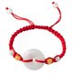 thumbnail image 1 of Pulsera tejida a mano con cordón rojo para hombre y mujer con colgante de jade, 1 of 2