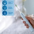 thumbnail image 2 of PHILIPS Sonicare Electric Toothbrush DiamondClean, Phillips Sonicare Rechargeable Toothbrush with Pressure Sensor, Sonic Electronic Toothbrush, Travel Case, Blue 1.0 Count, 2 of 7