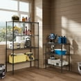 thumbnail image 5 of EDX 3-Tier Storage Shelf Unit,31-Inch Metal Wire Shelving Rack ,Adjustable Layer Height,for Kitchen Garage Living Room, Black, 5 of 7